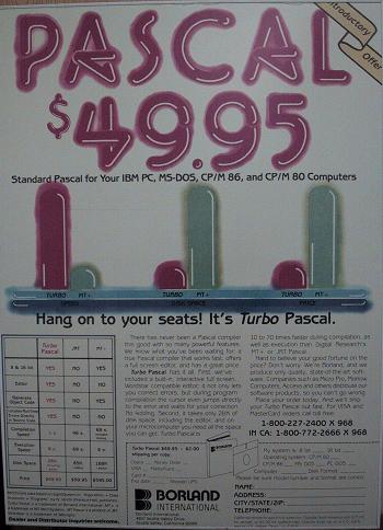 Turbo Pascal ad