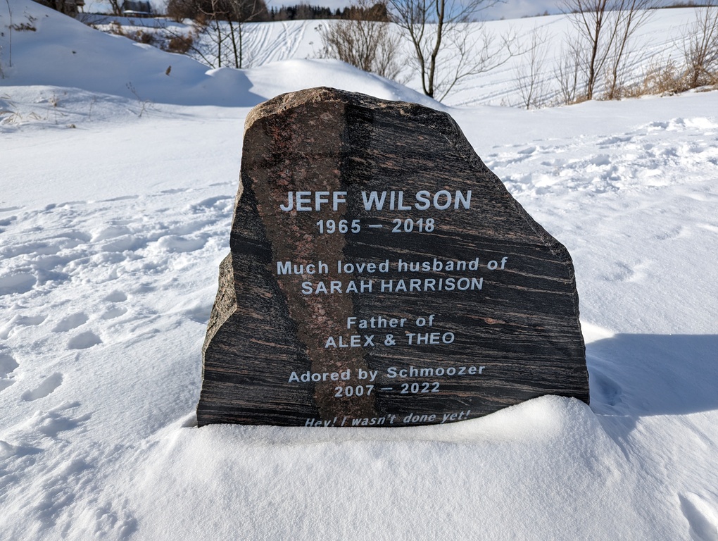 Jeff Wilson's headstone