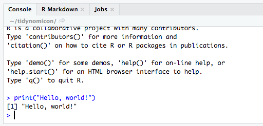 RStudio Console